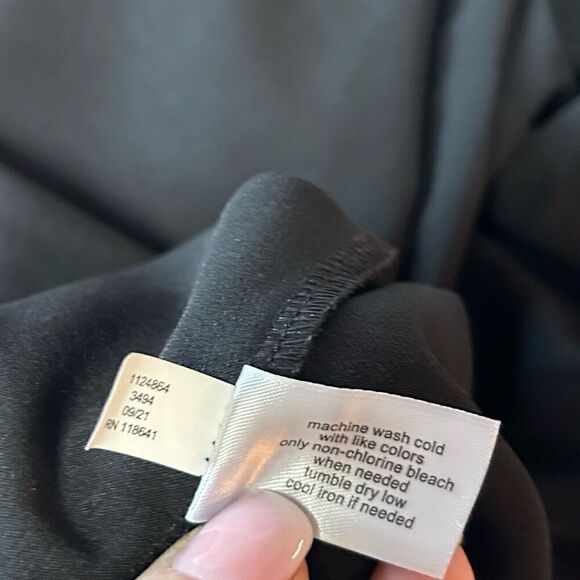 Lane Bryant Womens Midi Dress 20 Black A Line Basic Chic Dress - Picture 9 of 10